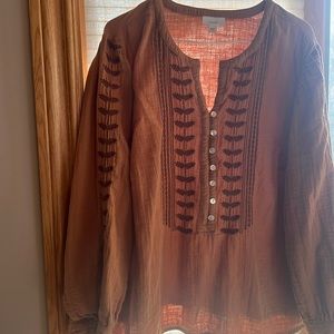 Button down Cotton blouse, From, JJill